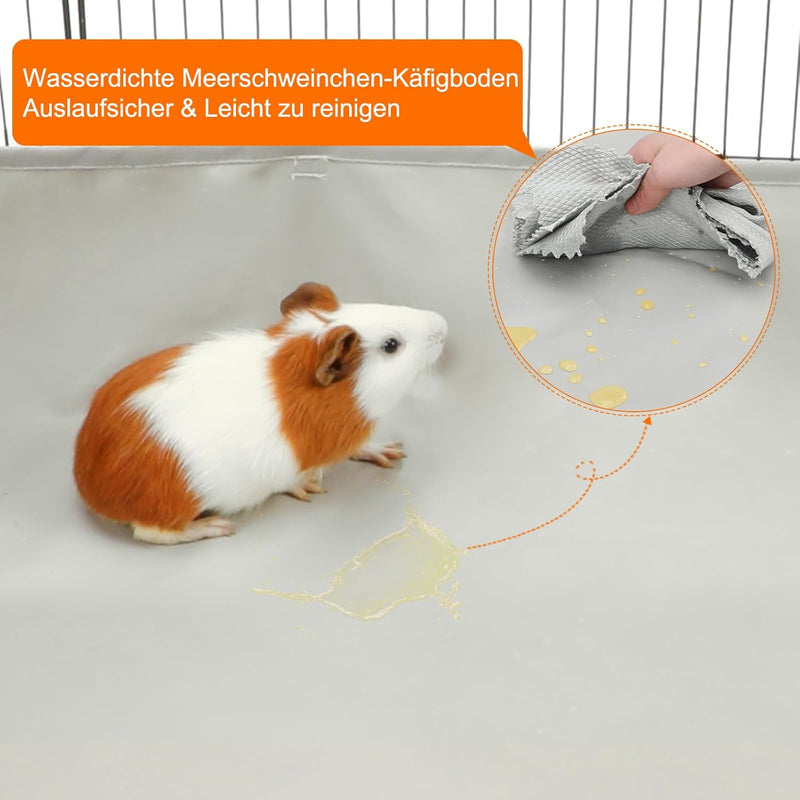 FHTONGE Meerschweinchen Käfig Einlage, Wasserdicht Käfig Unterlage Meerschweinchen Matte für Käfig B