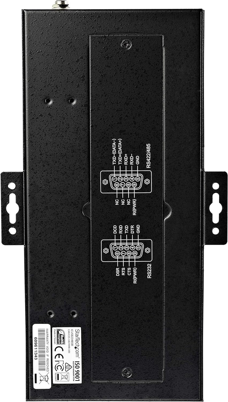 StarTech.com 8 Port industrieller USB auf RS232/ 422/ 485 Serieller Adapter - 15kv ESD Schutz - USB