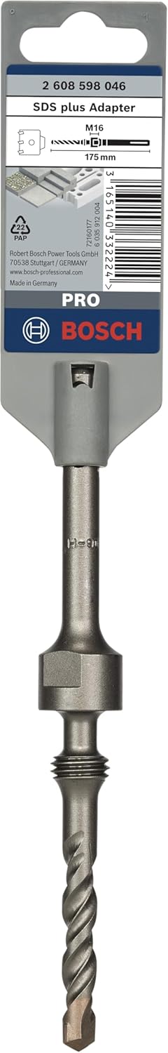 Bosch Accessories Bosch Professional SDS-plus-Aufnahmeschaft für Hohlbohrkronen mit M 16 175 mm, 175