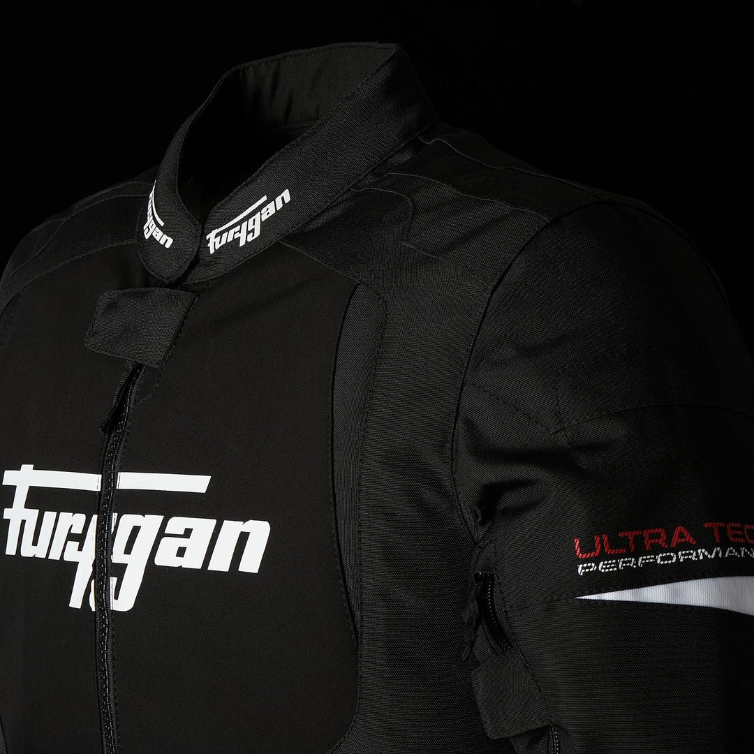 Furygan Herren Norman JACKEN UND MÄNTEL S Schwarz-Weiss-Rot, S Schwarz-Weiss-Rot
