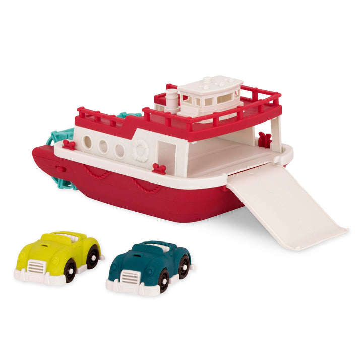 Battat – Fährschiff – Spielzeug-Fährschiff & Autos – 2 Mini-Spielzeugautos – Pretend Play Spielzeug