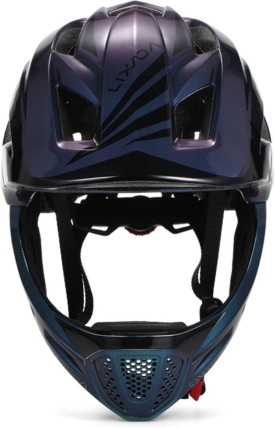 Lixada Fahrradhelm Kinder Helm Fullface Abnehmbar Unisex 52-58cm Children's Helmet 2-In-1 Integrated