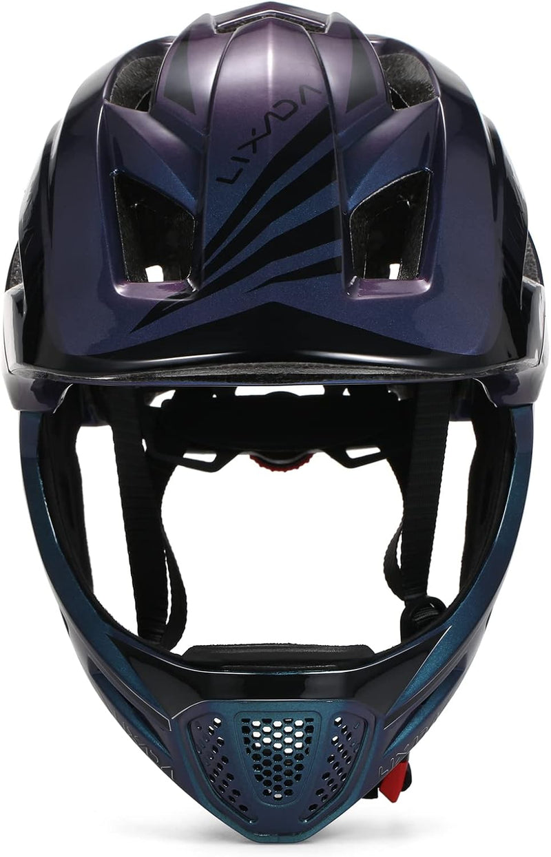 Lixada Fahrradhelm Kinder Helm Fullface Abnehmbar Unisex 52-58cm Children&