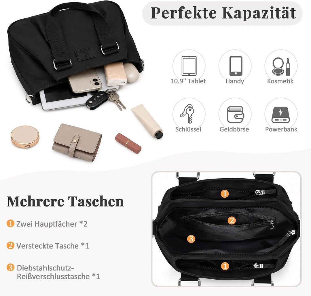 Umhängetasche Damen Handtasche Reise Schultertasche Leicht Umhängetaschen Arbeit Täglich Urlaub Casu