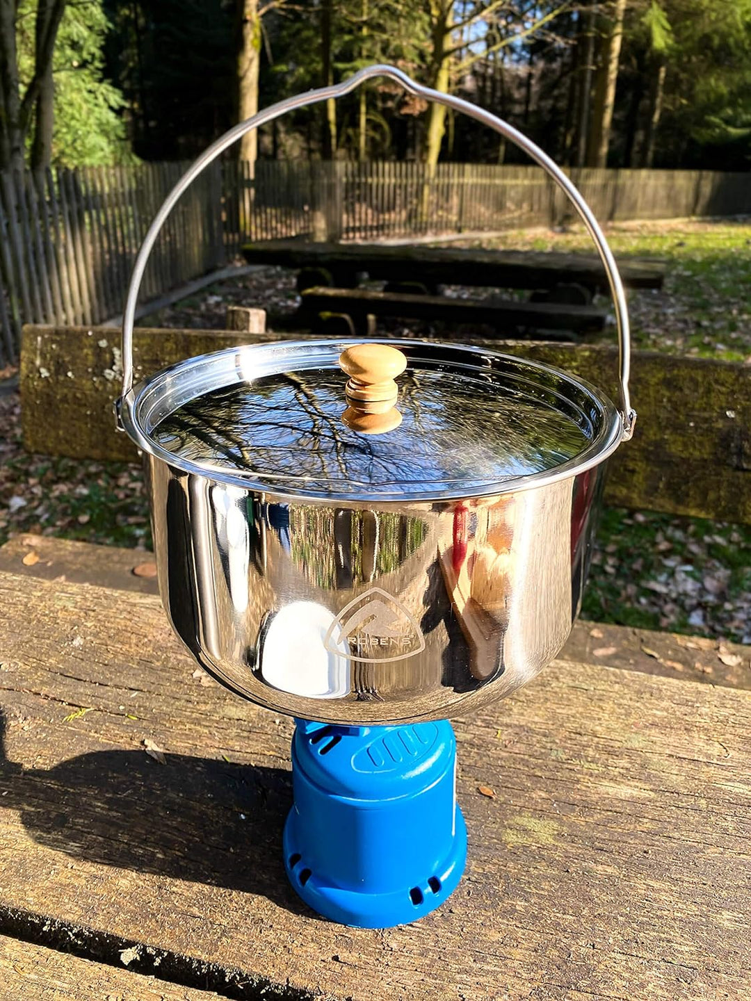 Robens Ottawa 4 L Camping Topf Edelstahl mit Deckel - Camping Kochgeschirr