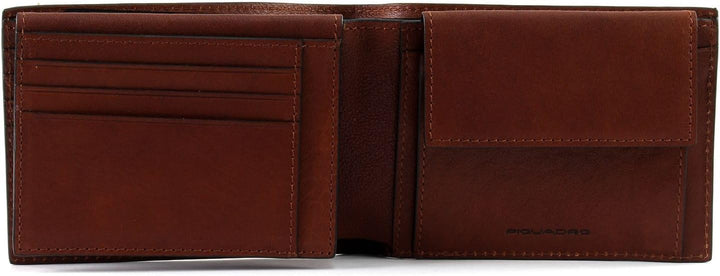 Piquadro Black Square Münzbörse, Einheitsgrösse Braun (Cuoio Tabacco), Braun (Cuoio Tabacco)