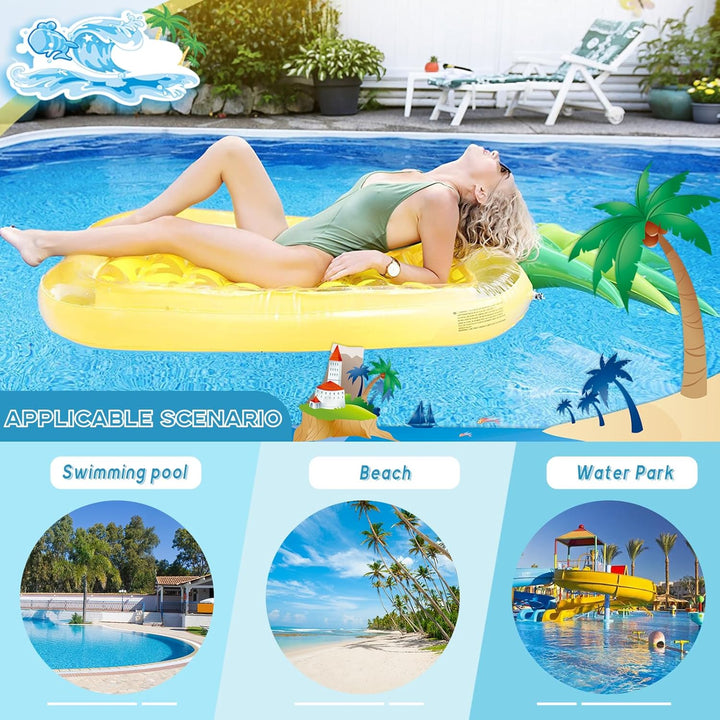 ACTOYS Luftmatratze Wasser Erwachsene Kinder, Luftmatratze Pool Aufblasbare, Aufblasbare Schwimmbett