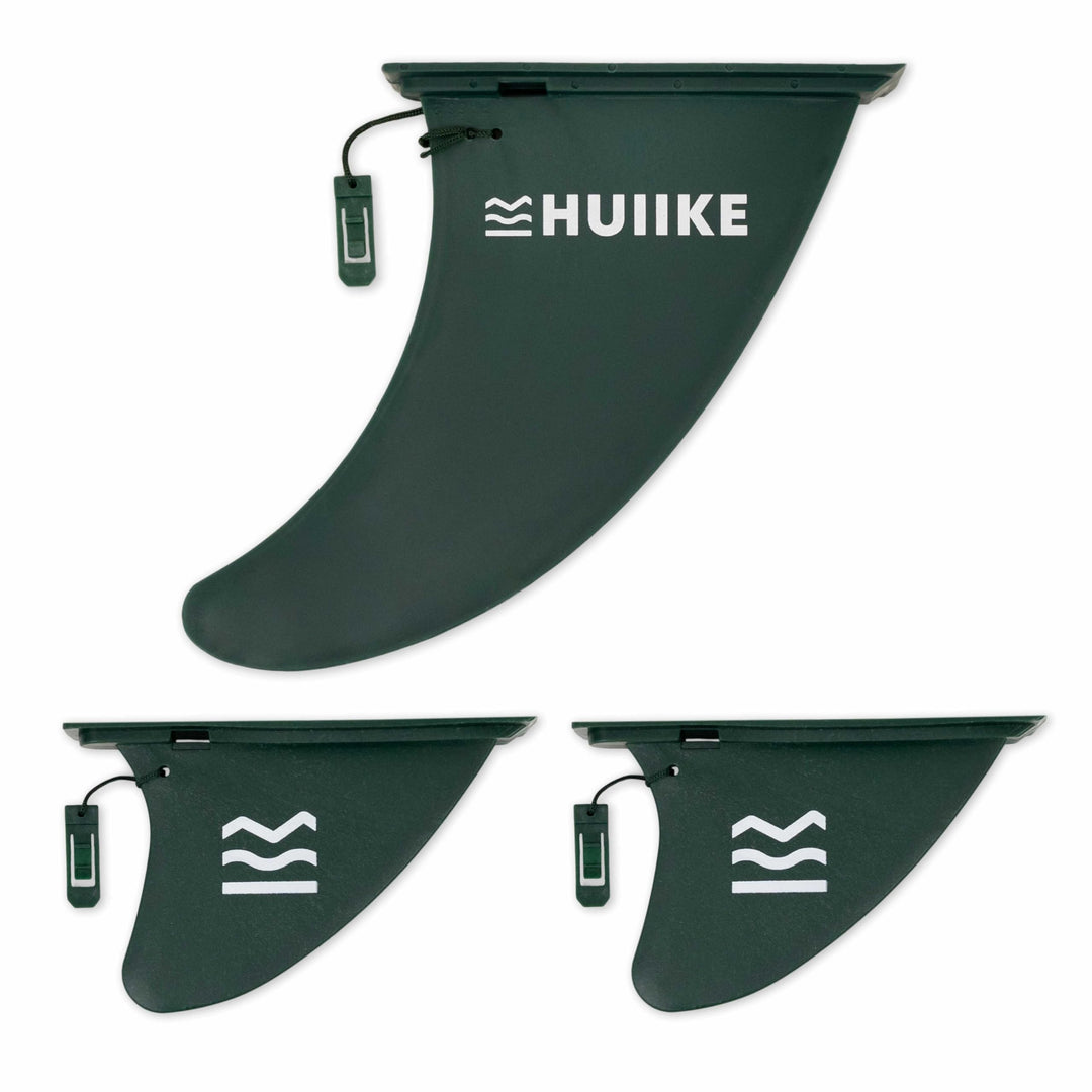 HUIIKE Sup Finne Stand Up Paddle 3 Stück Abnehmbare Ersatz Finne Sup mit Sicherheitsschloss, Stand U
