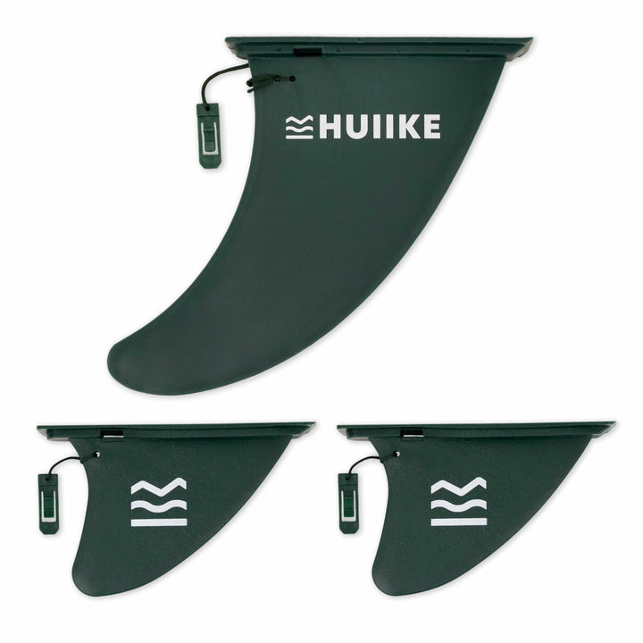 HUIIKE Sup Finne Stand Up Paddle 3 Stück Abnehmbare Ersatz Finne Sup mit Sicherheitsschloss, Stand U