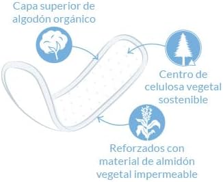 Natracare Organic Mini Panty Liner 30 pcs Bunt 10 x 30 unidades, Bunt 10 x 30 unidades