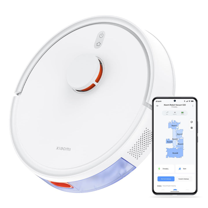 Xiaomi Robot Vacuum S20 Saug- und Wischroboter, Smarter Reinigungsplan mit LDS Lasernavigation, 5000