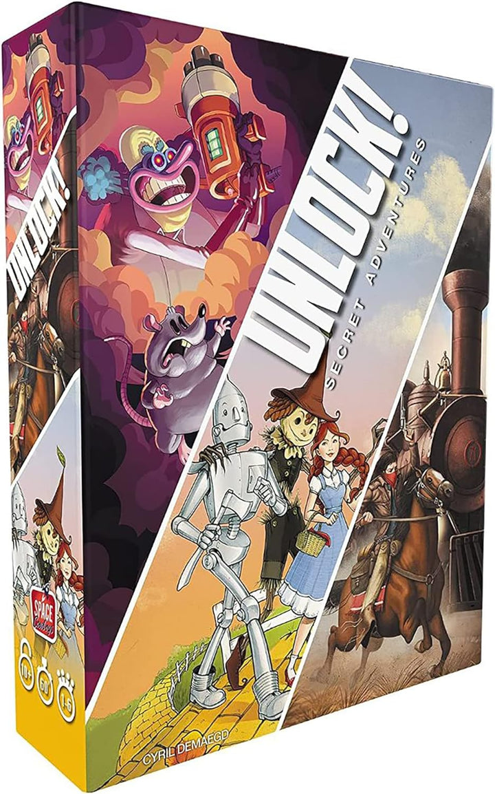 Space Cowboys ASMSCUNLOCK01EN Unlock 3! Secret Adventures - Escape Room Game - Multi-Colour Schalte