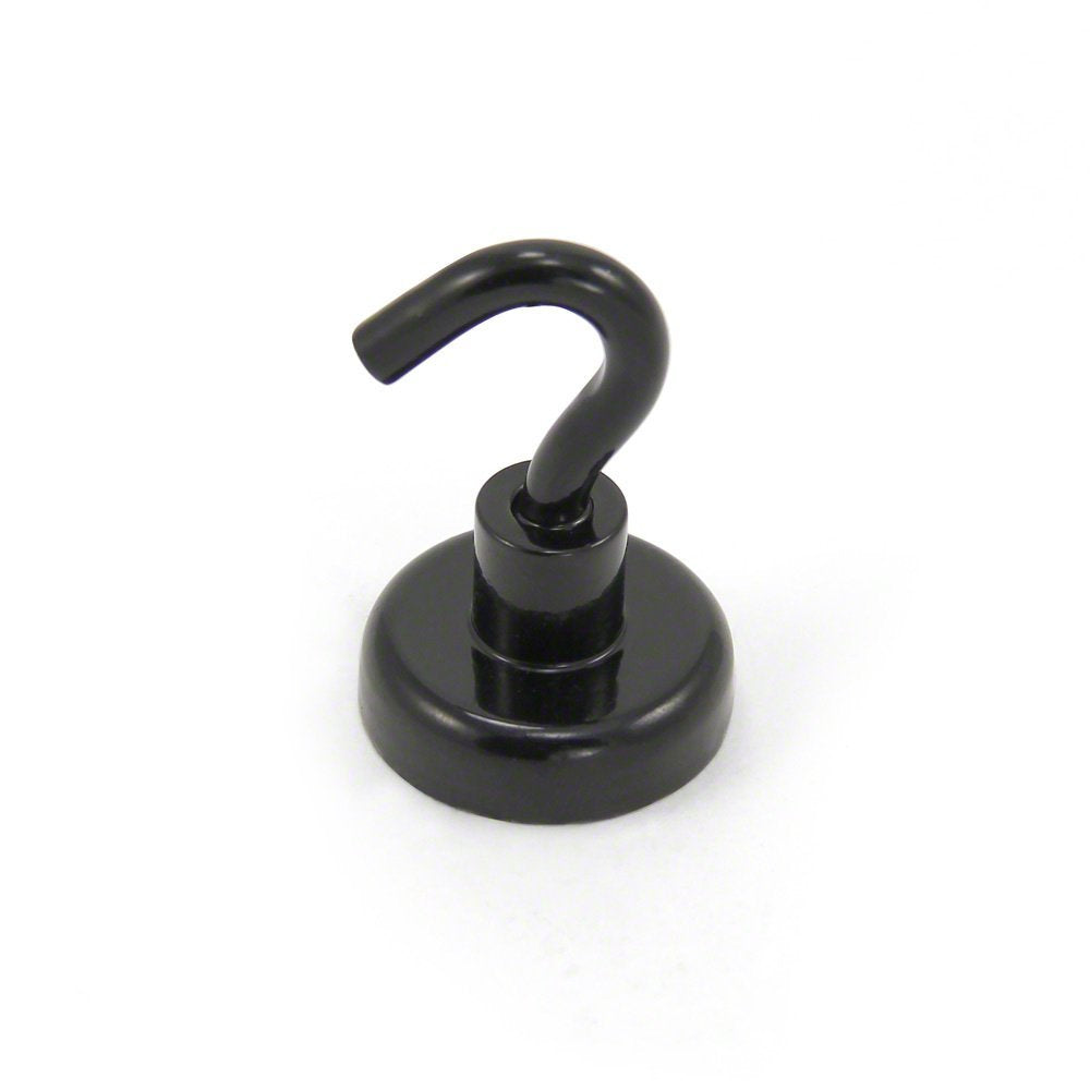 Schwarz Gestrichene Neodym - Hakenmagnet Mit M5 - Haken Für Kühlschrank, Whiteboard, Hinweis, Aktens