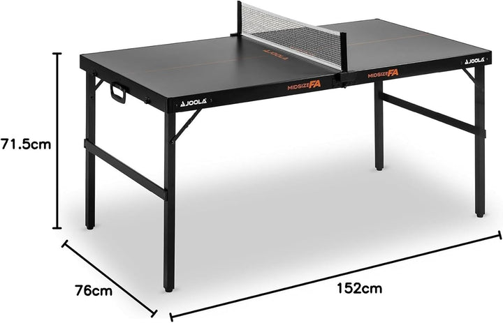JOOLA Midsize Tischtennisplatte, Freizeittisch, Tischtennistisch im modernen Design inklusive Tischt