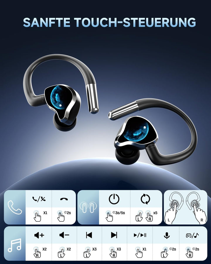 NE81 Dual-Mode In Ear Kopfhörer Kabellos Bluetooth 6.0 + Kabelgebunden mit Type-C, Soundkarte mit 6