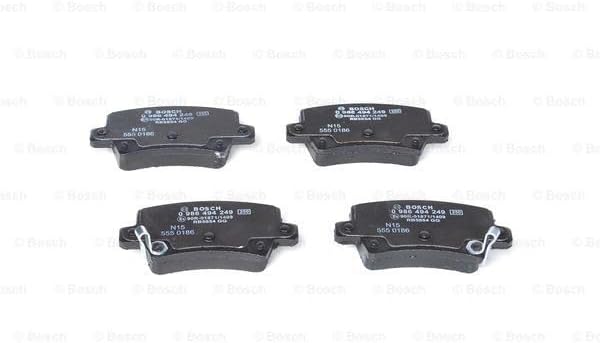 Bosch BP1121 Bremsbeläge - Hinterachse - ECE-R90 Zertifizierung - vier Bremsbeläge pro Set