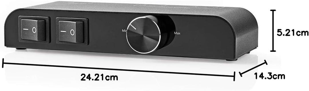 Lautsprecher Control Box | 2-Port Port(s) | Banane | Lautsprecherimpedanz: 4-16 Ohm | Maximale Belas