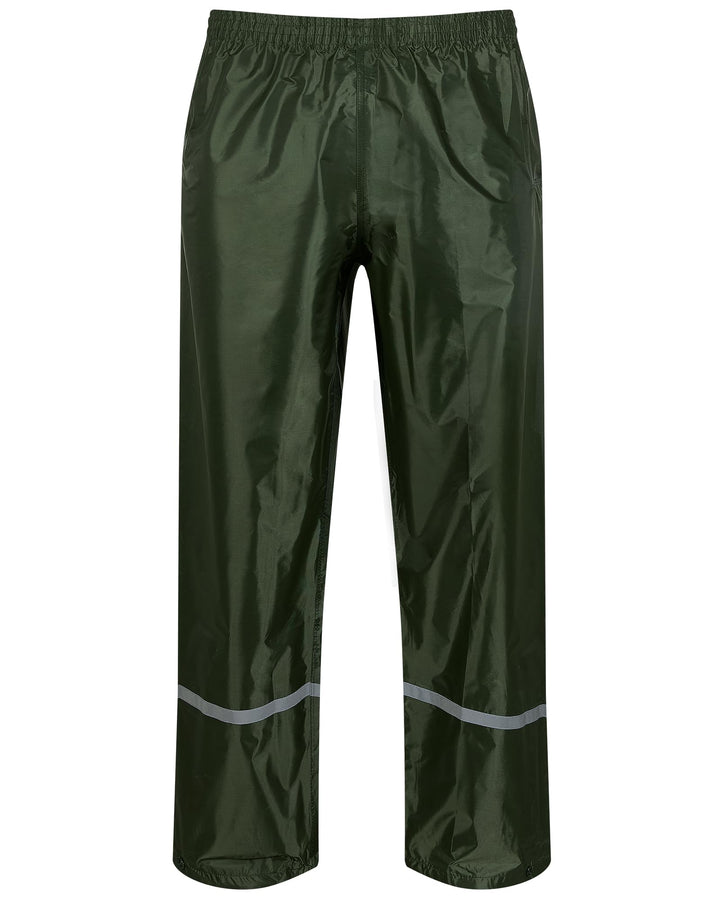 Scheibler Workwear – Basic Regenhose Herren – Outdoor Hose mit Gummizug & Reflektoren – Wind- & wass