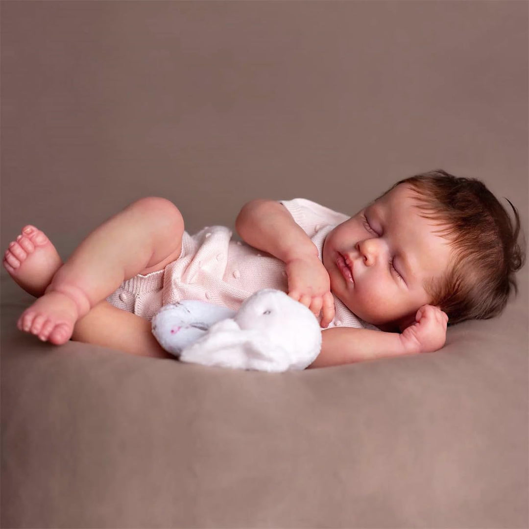 Zero pam Reborn Baby Vollsilikon Lebensecht-50CM Reborn Puppen Lebensecht, Silikon Baby Mädchen, Bab