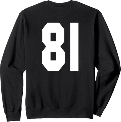 # 81 Team Sports Jersey Front & Back Number Player Fan Sweatshirt