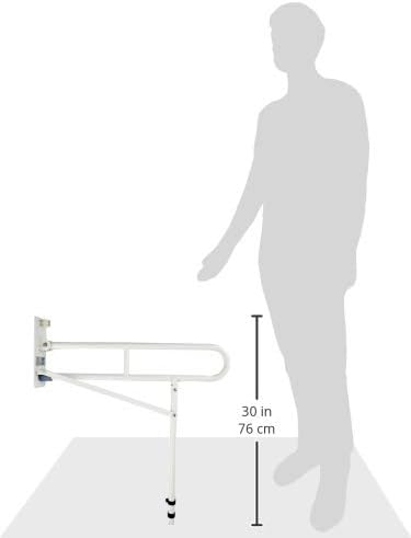 Nottingham Rehab Supplies (NRS) NRS Healthcare Abklappbares Geländer mit Stützbein