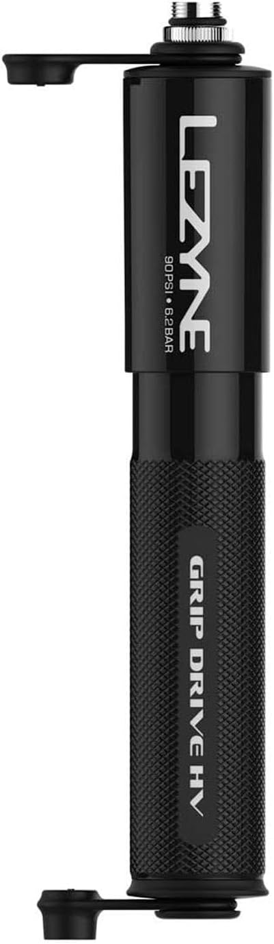 Lezyne Unisex-Adult Grip Drive Hv Minipumpe S 185mm Schwarz, S 185mm Schwarz