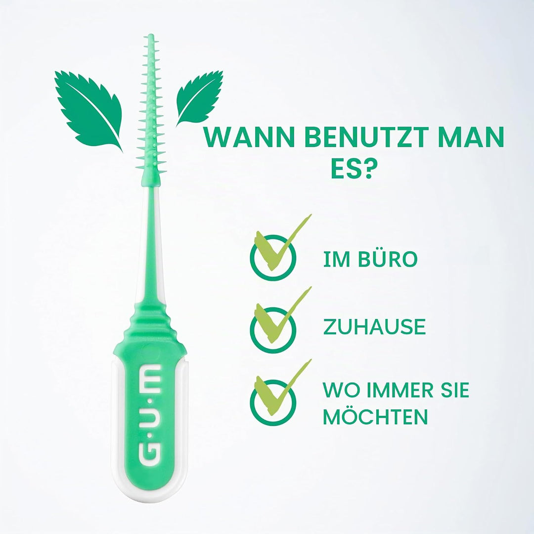 GUM SOFT-PICKS MINTY Interdentalreiniger | Zahnzwischenraumreinigung Und Plaqueentfernung | Breiter