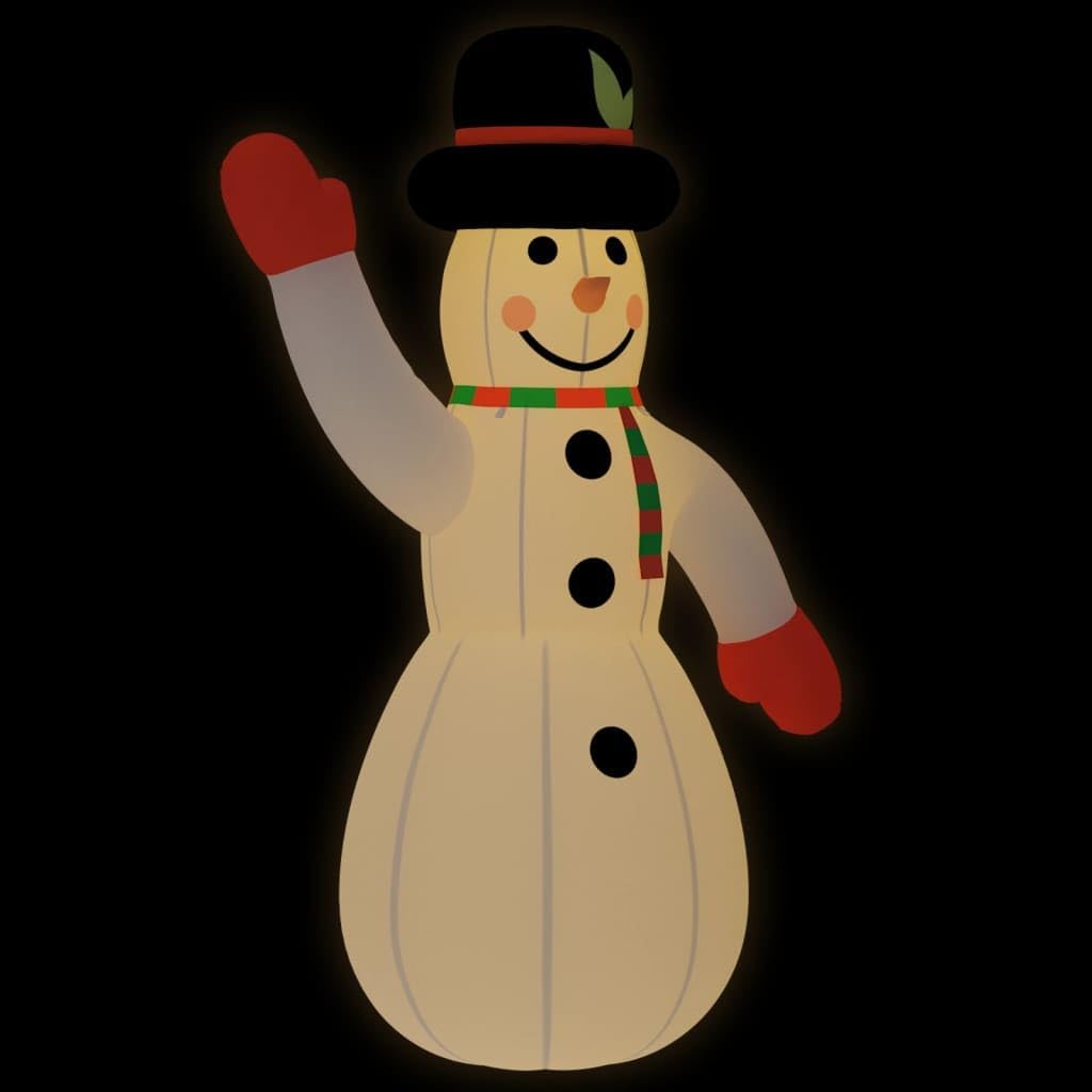 Hommdiy Aufblasbarer Schneemann mit LEDs 805 cm Schneemann 805 cm, Schneemann 805 cm