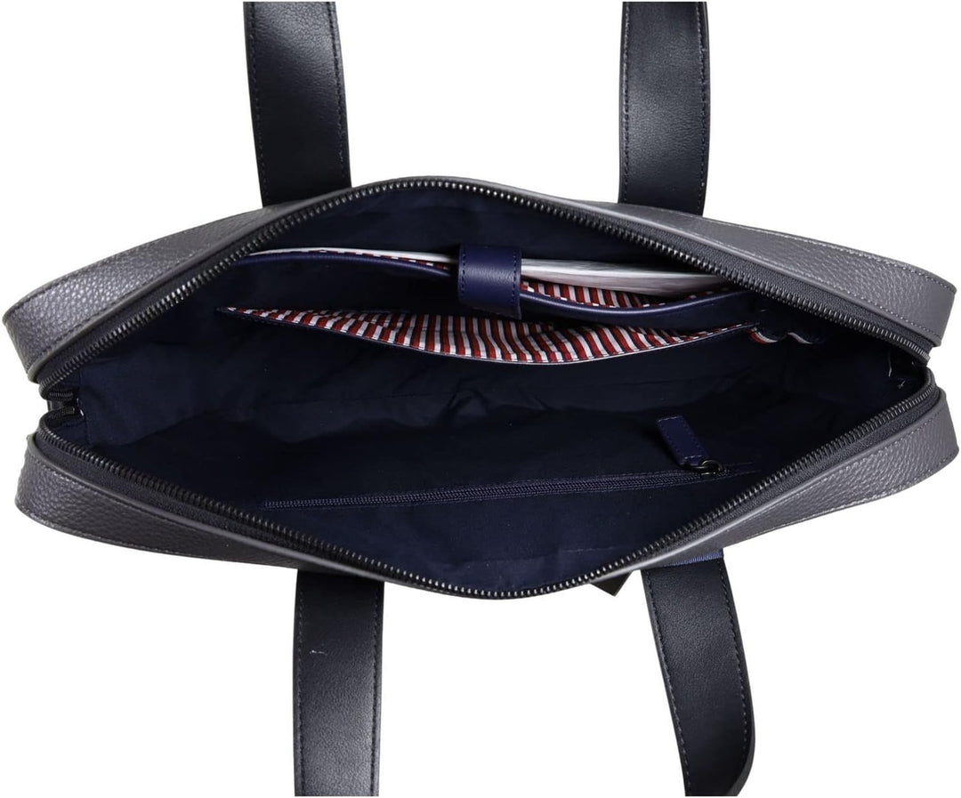 TOMMY HILFIGER TH Central Computer Bag Asphalt Grey