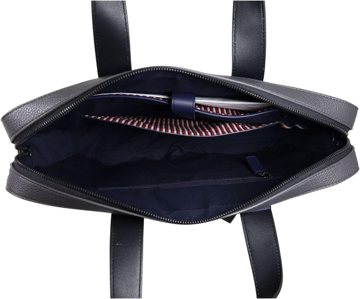 TOMMY HILFIGER TH Central Computer Bag Asphalt Grey