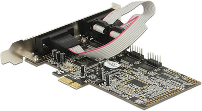Delock PCI Express Karte 4 x Seriell Silber