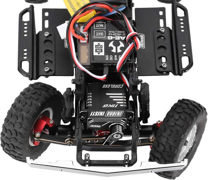 INJORA Kernlos Digital Micro Servo 11KG Hohes Drehmoment mit Servohorn und Ablage für Axial SCX24 1/