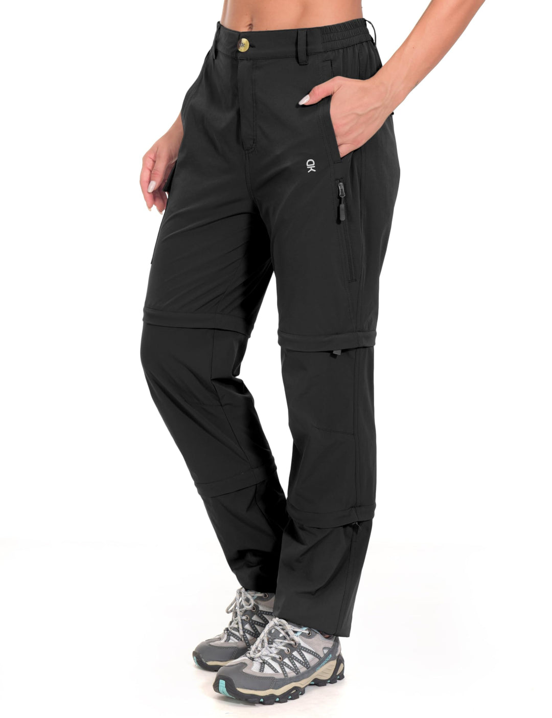 Little Donkey Andy Wanderhose Damen Zip Off Stretch Cabrio Softshellhose Schnell Trocknende mit Reis