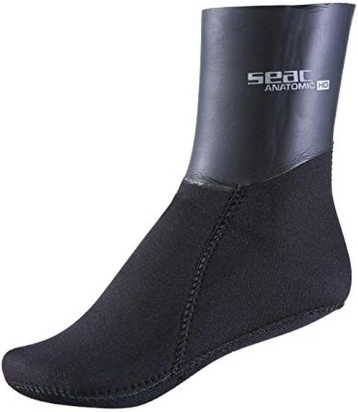 Seac Anatomic, Neoprensocken, Thermosocke für Apnoe und Tauchen mit Tauchflossen XXL 5 mm, XXL 5 mm