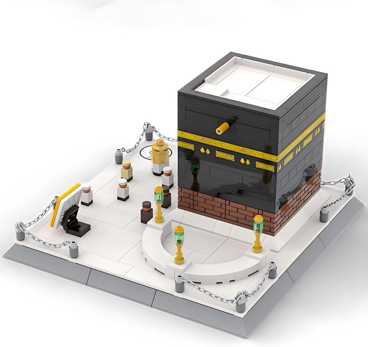 Islamische Moschee Kaaba Architekturmodell Baustein Sets mekka muslimische Ziegelsteine Spielzeug Ha