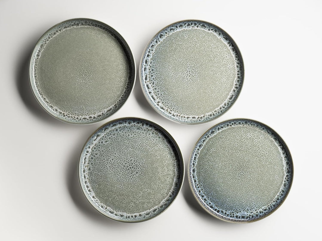 MÄSER Serie Malea, 16-tlg. Kombiservice für 4 Personen im Vintage-Look, grün mit dunklen Sprenkeln,