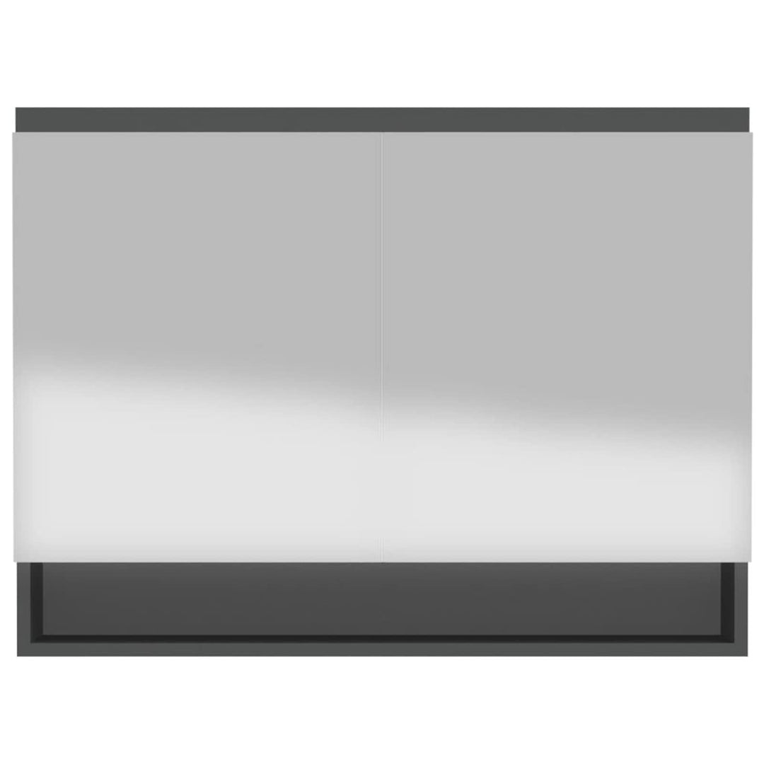 Gecheer Bad Spiegelschrank mit 2 Türen & 3 Fächer Badezimmerspiegel Badspiegel Badschrank Badezimmer