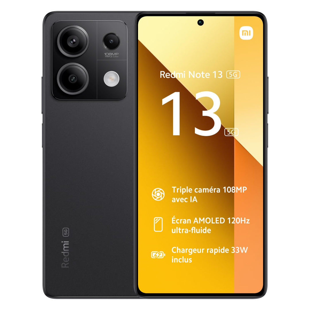 Xiaomi Redmi Note 13 5G 16,9 cm (6.67") Double SIM USB Type-C 8 Go 256 Go 5000 mAh Noir