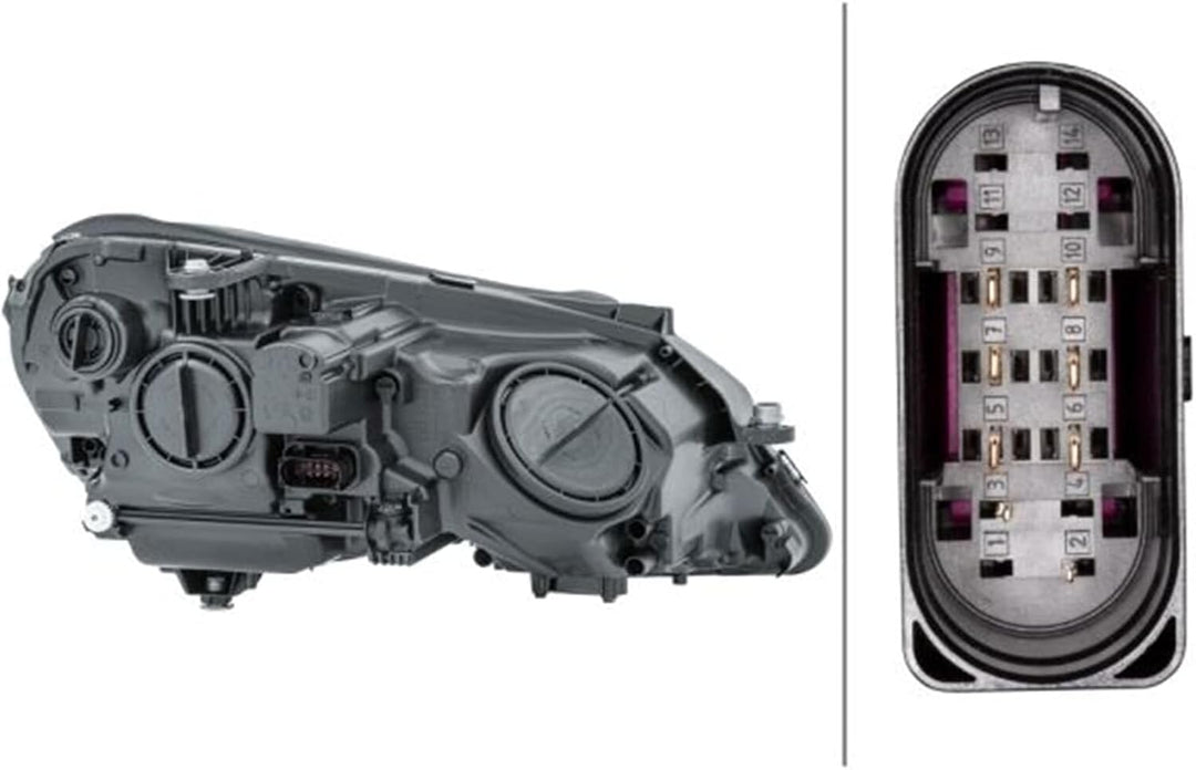 HELLA 1EL 010 800-011 DE/Halogen-Hauptscheinwerfer - links - für u.a. Mercedes-Benz E-Class (W212) L