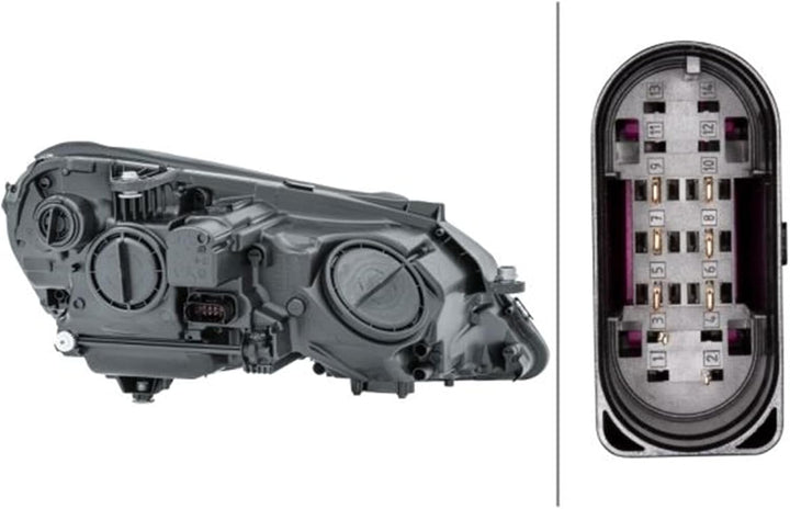 HELLA 1EL 010 800-011 DE/Halogen-Hauptscheinwerfer - links - für u.a. Mercedes-Benz E-Class (W212) L
