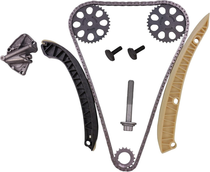 febi bilstein 30607 Steuerkettensatz für Nockenwelle, mit Gleitschienen und Kettenspanner , 1 Stück