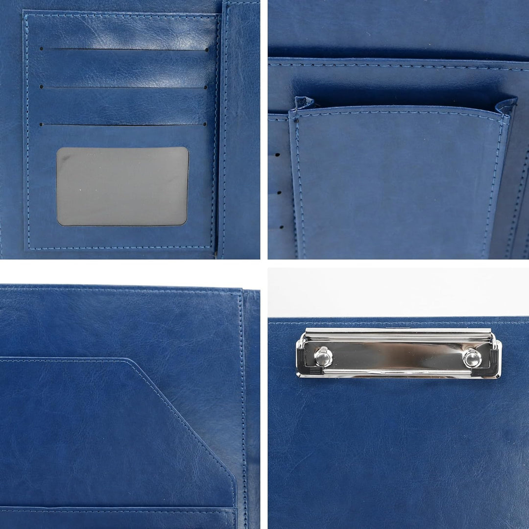 Schreibmappe 2 Ringbuch A4 Konferenzmappe Magnetischer Verschluss Wasserdicht Organizer Mappe Dokume
