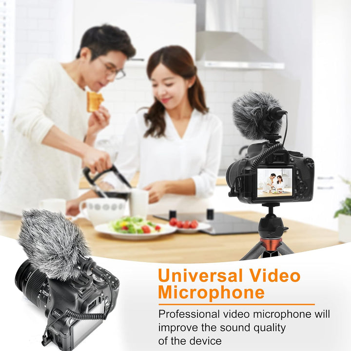 comica CVM-VM10-K2 Pro, Handy Video Mikrofon Vlogging Kit für Sony, Canon, Nikon DSLR-Kamera, iPhone