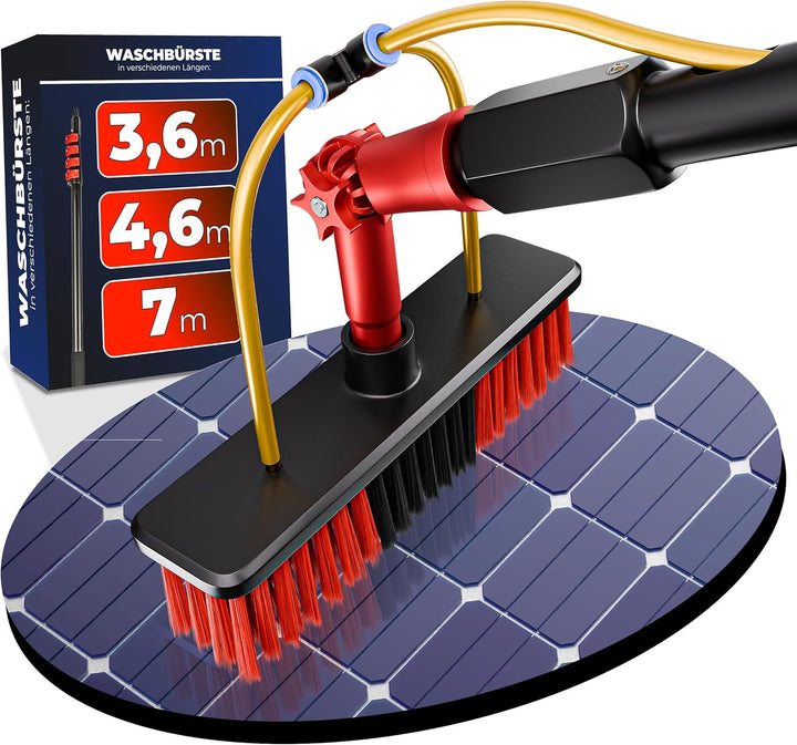 Waschbürste mit Teleskopstiel 7 Meter ausziehbar zur Reinigung von Solaranlage Terrassenüberdachung