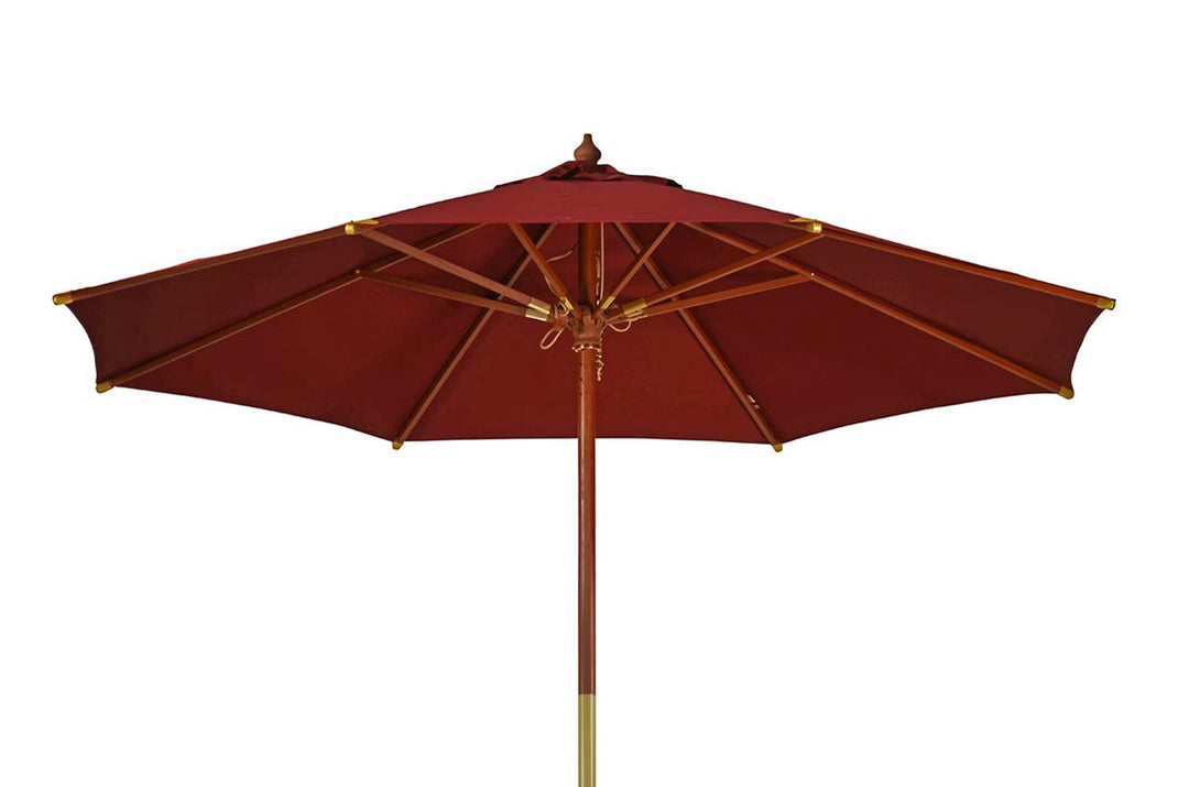 Kai Wiechmann Sonnenschirm 300 cm edel Windauslass UV-Schutz 50+ Bordeaux, Bordeaux