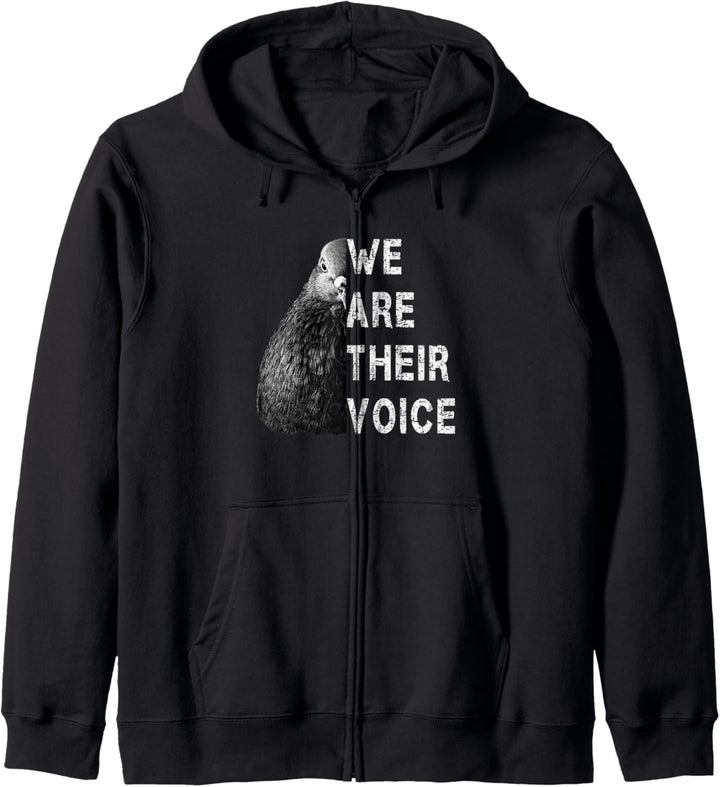 We are their Voice Tierschutz Gegen Taubensport Brieftauben Kapuzenjacke
