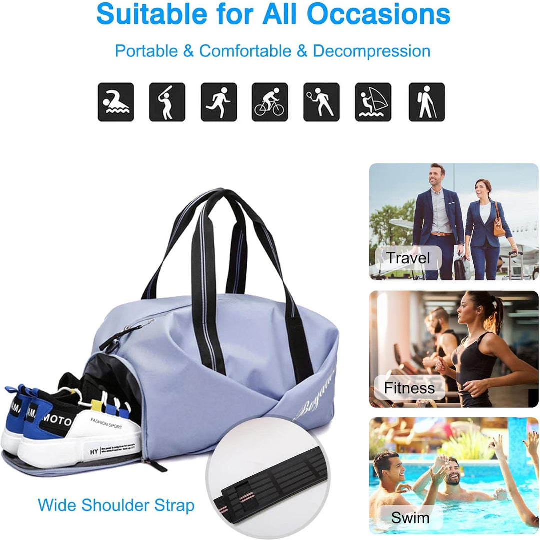FANDARE Ultraleicht Reisetaschen Handgepäck Sporttasche Übernachtung Sporttasche Handtasche Damen He