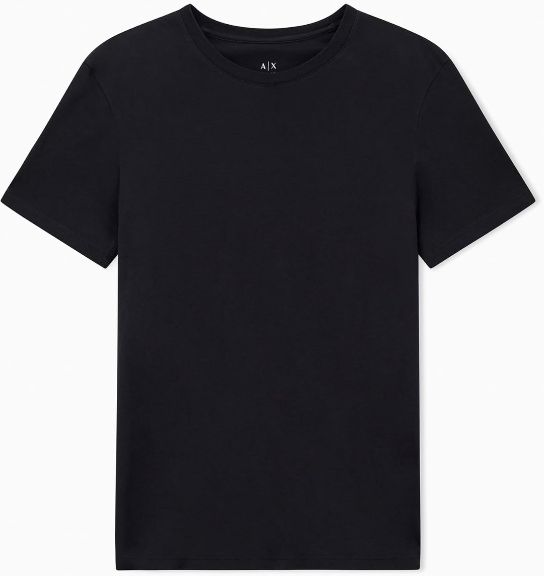 Armani Exchange Herren Pima Small Logo T-Shirt, 1200 Black