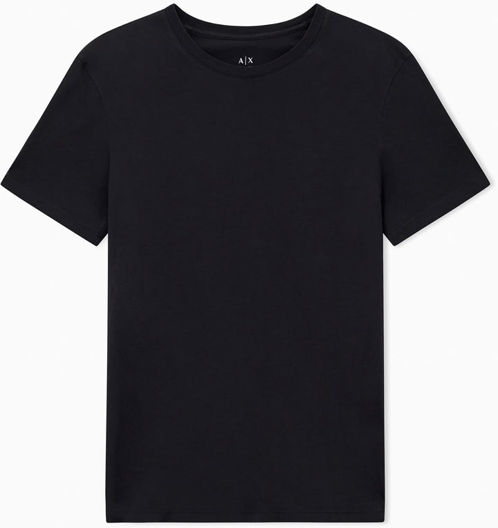 Armani Exchange Herren Pima Small Logo T-Shirt, 1200 Black