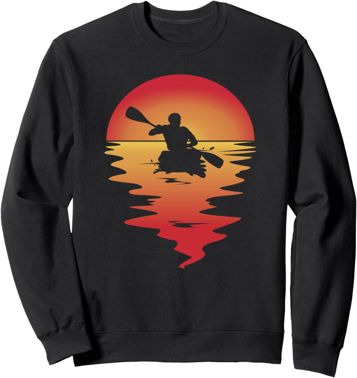 Kanadier Kanu Kajak Wildwasser Rafting Sweatshirt